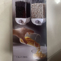 Self Adhesive Cereal Dispenser Wall Mounted Box (mix/random Color)