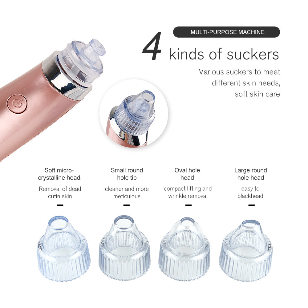 Facial Blackhead Remover Pore Cleaner Vacuum Peeling Dead Skin Acne Remover Device Cleaning Tool Blackhead Sucking Machine Gift