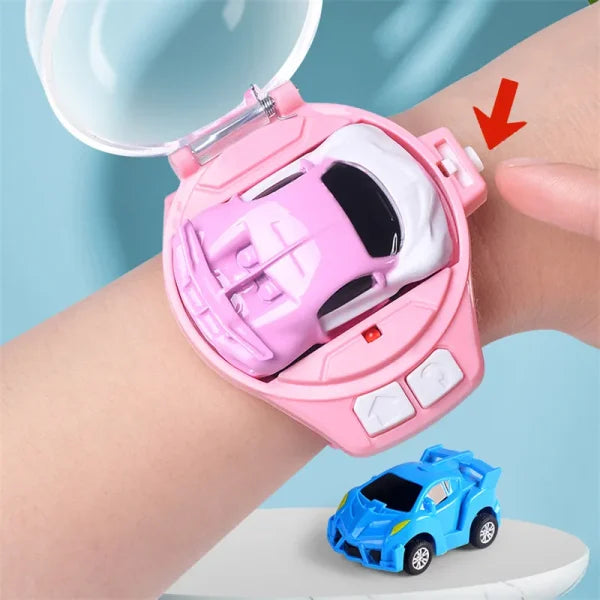 Children Cartoon Mini Rc Remote Control Car Watch