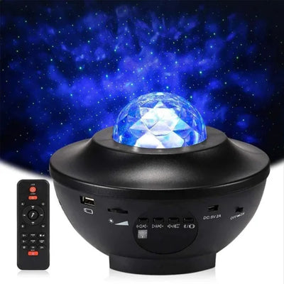 Colorful Starry Sky Galaxy Projector Nightlight Child Bluetooth USB Music Player Star Night Light Romantic Projection Lamp Gifts(with Remote)