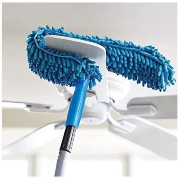 Flexible Micro Fiber Duster With Telescopic Stainless Steel Handle For Fan Cleaning Specially(with Metal Rod).